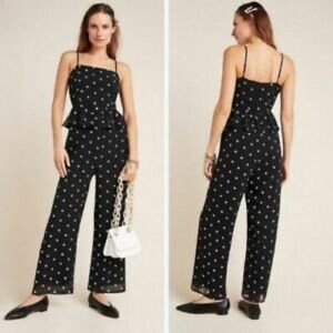 Anthropologie “Rosie” Peplum Jumpsuit